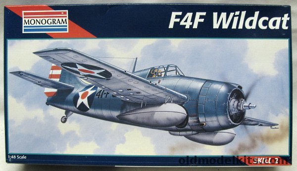Monogram 1/48 Grumman F4F Wildcat, 5220 plastic model kit